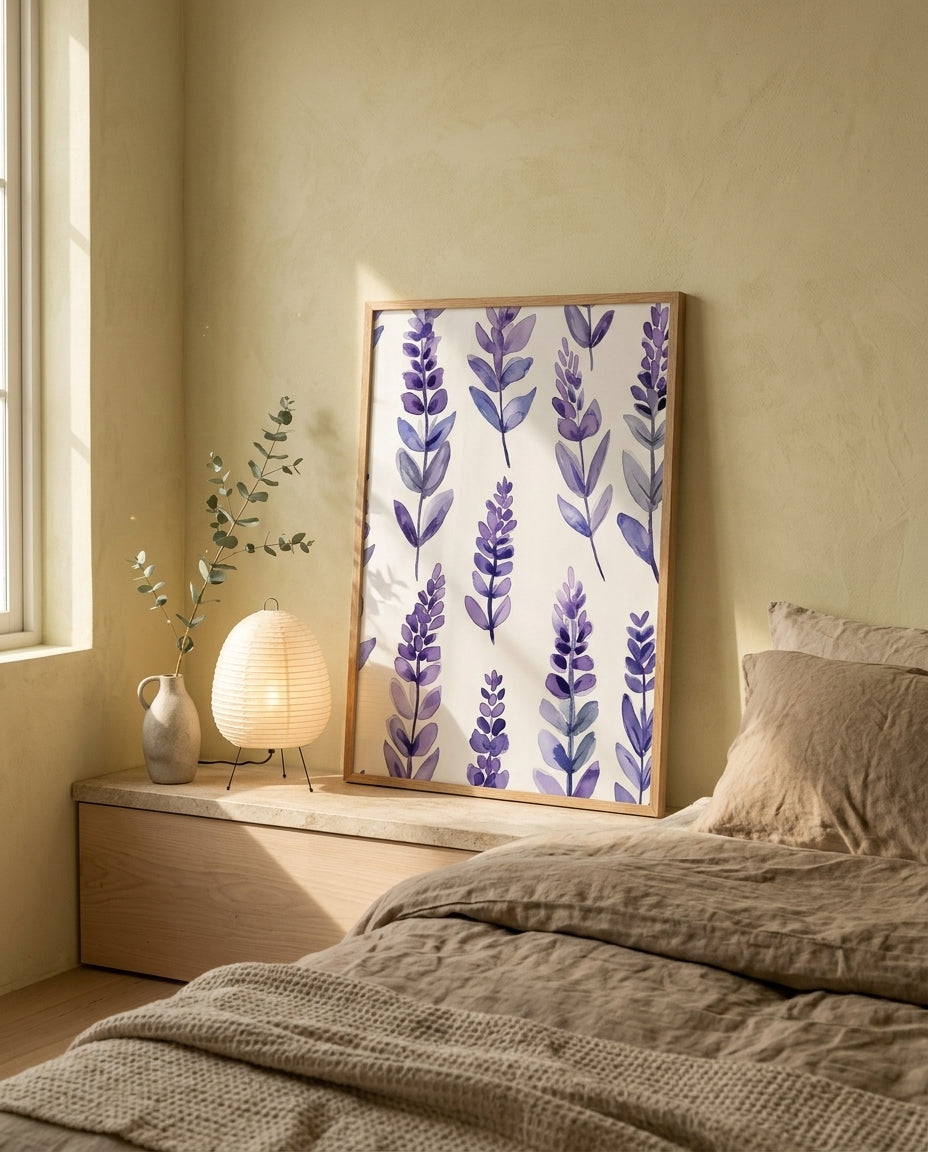 plakat mockup for lilla-lavendel-plakat