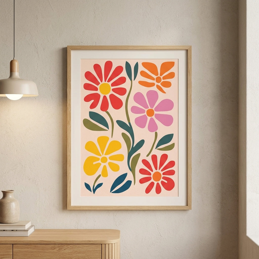 plakat mockup for farverig-blomsterdrom-no-15-plakat