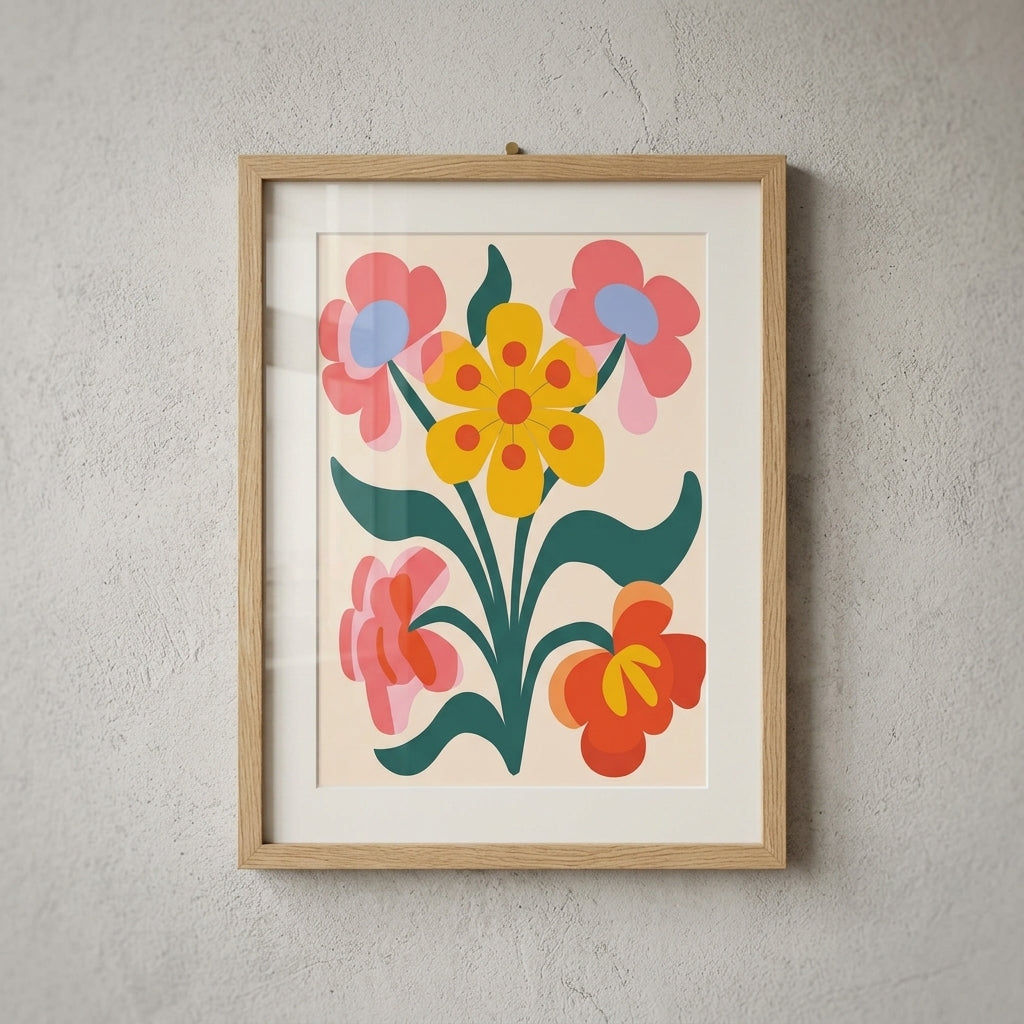 plakat mockup for farverig-blomsterdrom-no-12-plakat