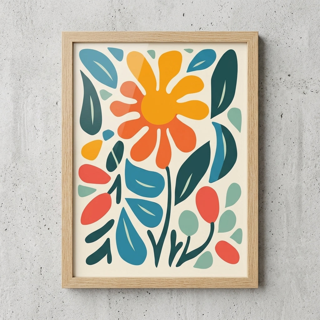 plakat mockup for farverig-blomsterdrom-no-19-plakat