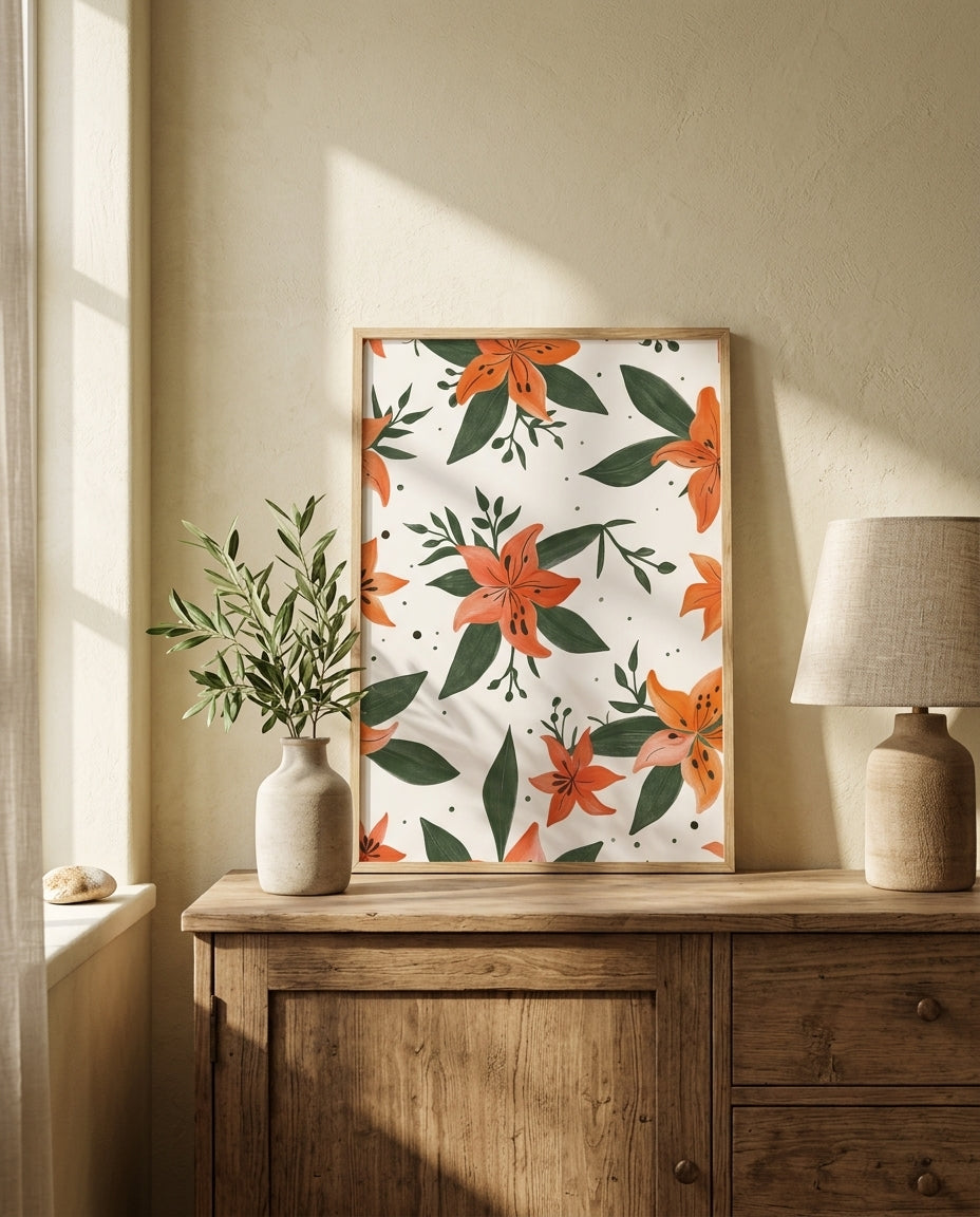 plakat mockup for orange-liljemonster-plakat