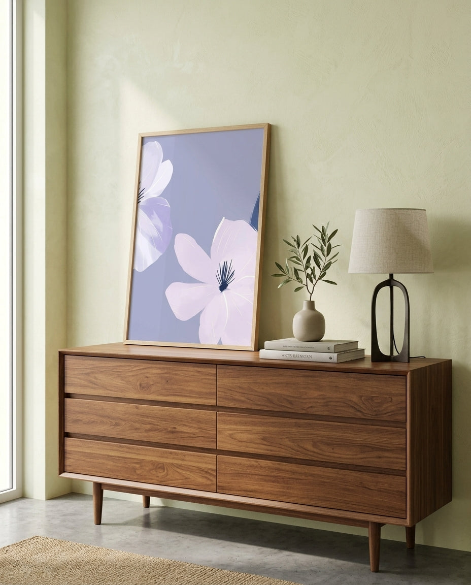 plakat mockup for lavendelblomst-plakat