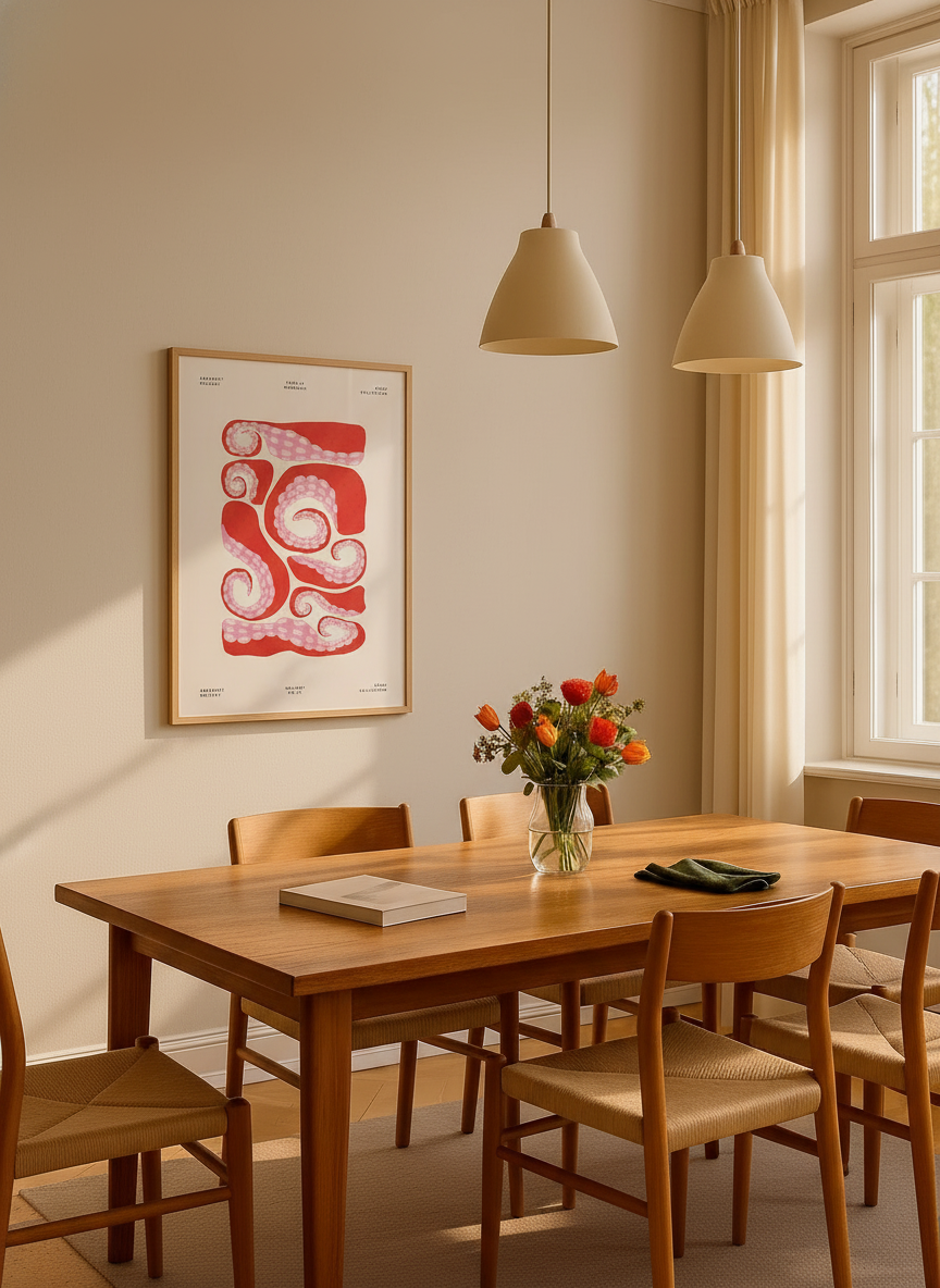Blæksprutte tentakler plakat