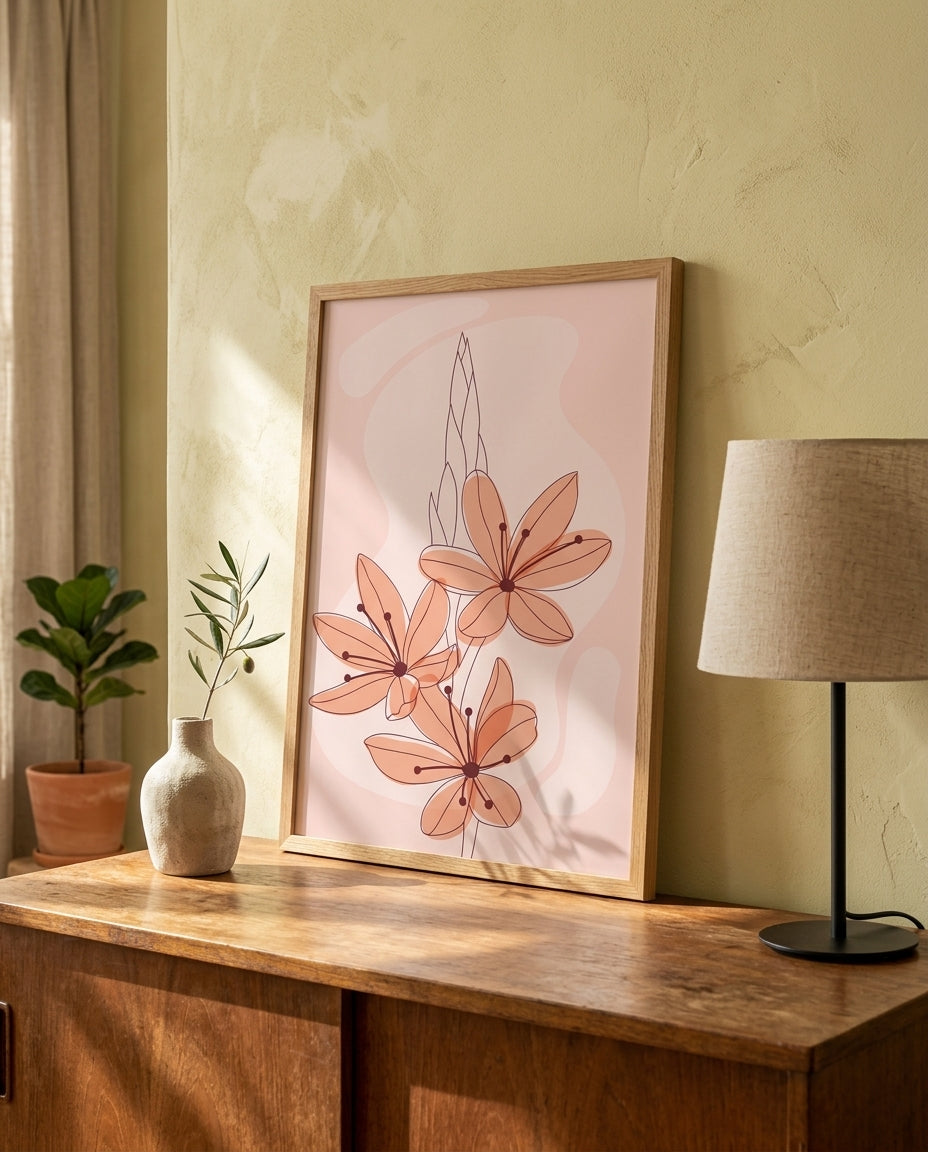 plakat mockup for rosa-blomsterdrom-no-1-plakat