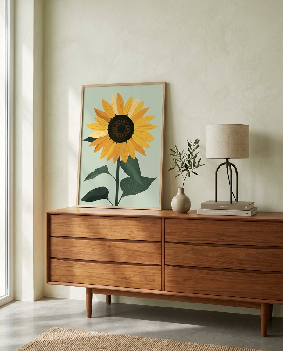 plakat mockup for gylden-solsikke-no-1-plakat