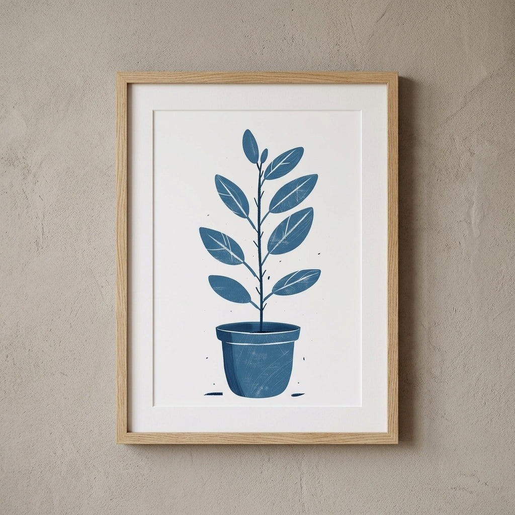 plakat mockup for bla-stueplante-plakat