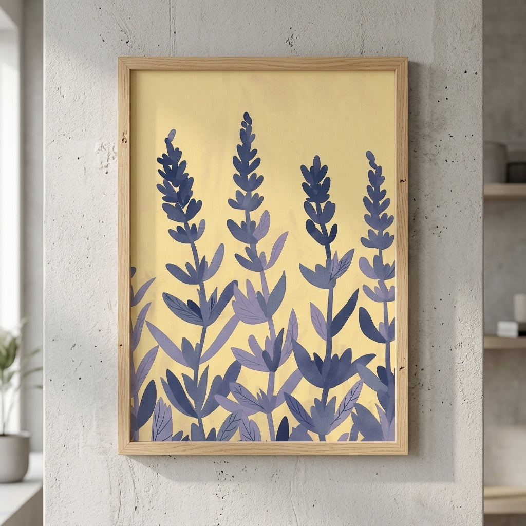 plakat mockup for lavendelmark-i-sollys-plakat