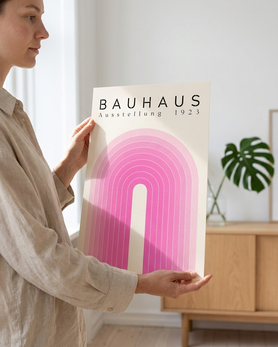 Bauhaus Rosa Bue plakat