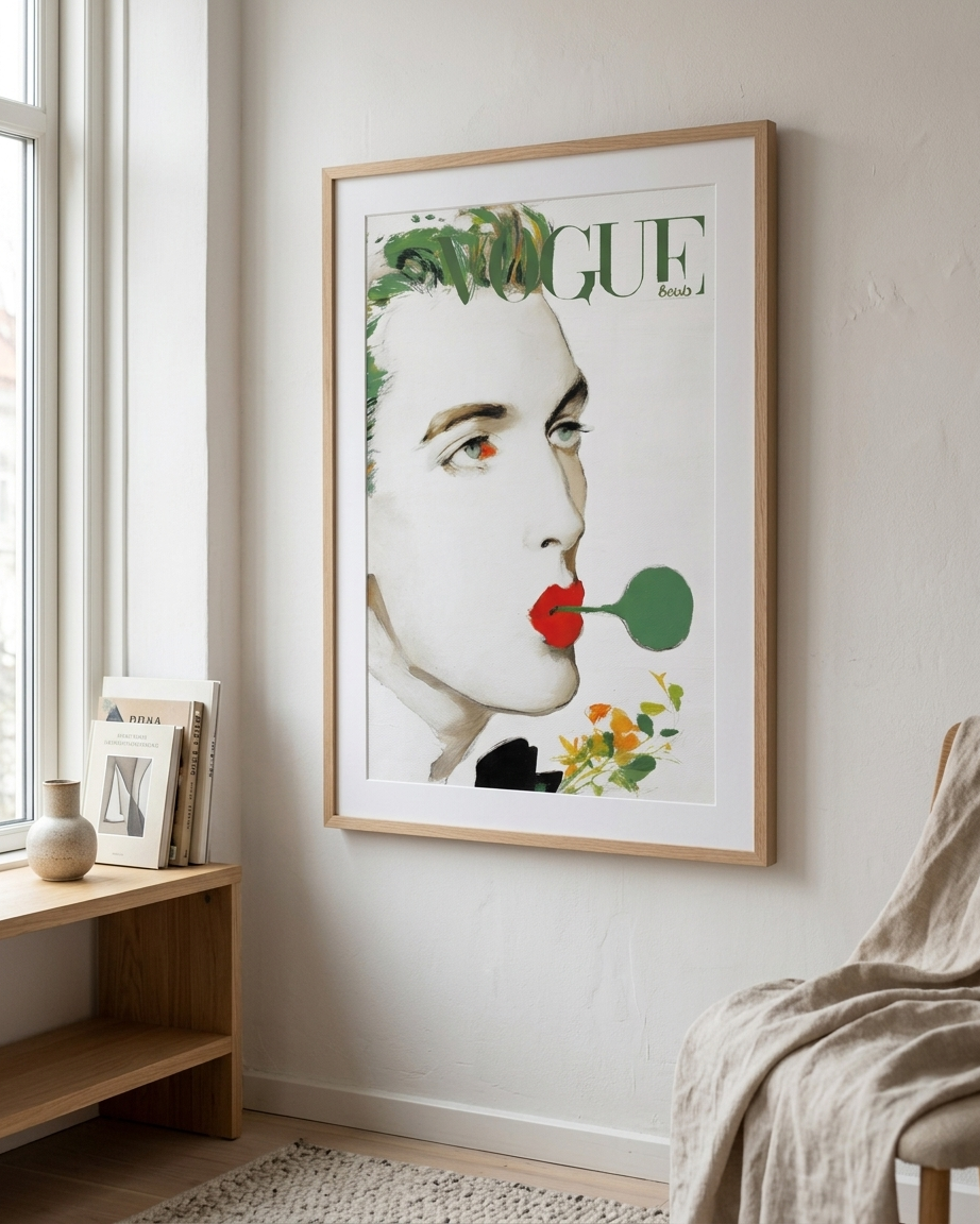 Vogue Røde Læber plakat