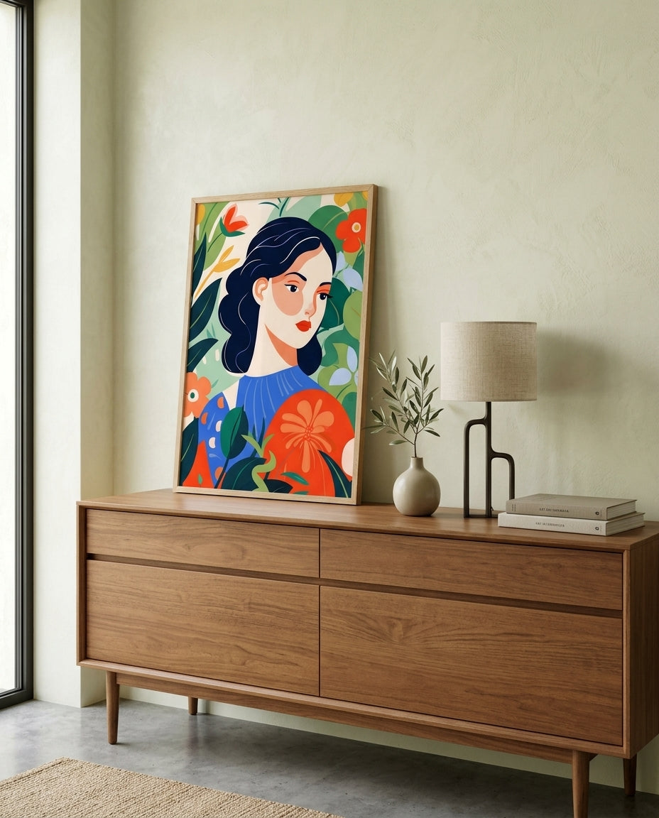 plakat mockup for blomsterportraet-plakat