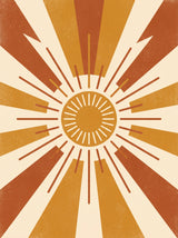 Retro Sol – vintage retro plakat i varme jordtoner