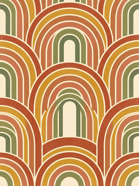 Retro Buer – vintage retro plakat i varme jordtoner