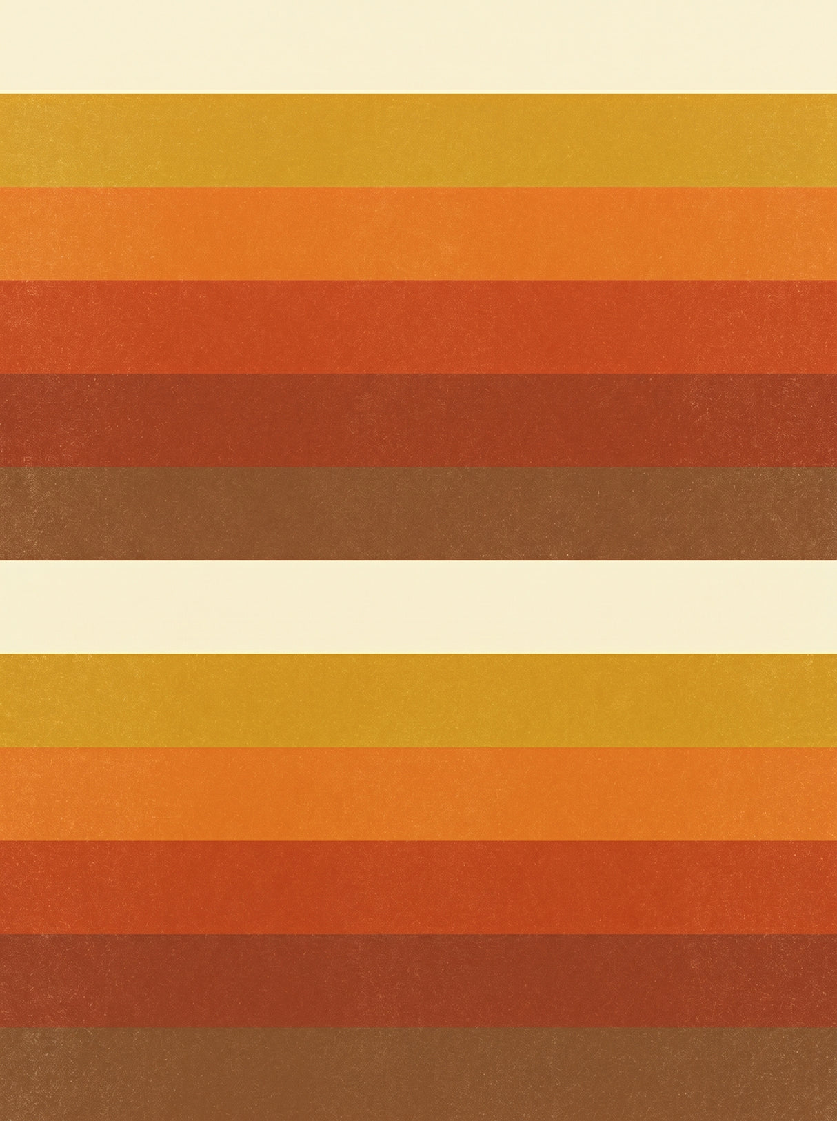 Retro Solnedgang – vintage retro plakat i varme jordtoner