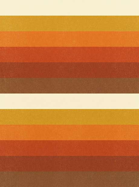 Retro Solnedgang – vintage retro plakat i varme jordtoner