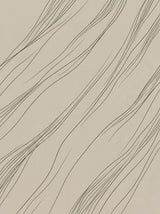 Fold II – abstrakt organisk plakat i sort, hvid og beige