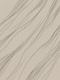 Fold II – abstrakt organisk plakat i sort, hvid og beige