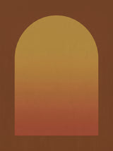 Retro Bue – vintage retro plakat i varme jordtoner