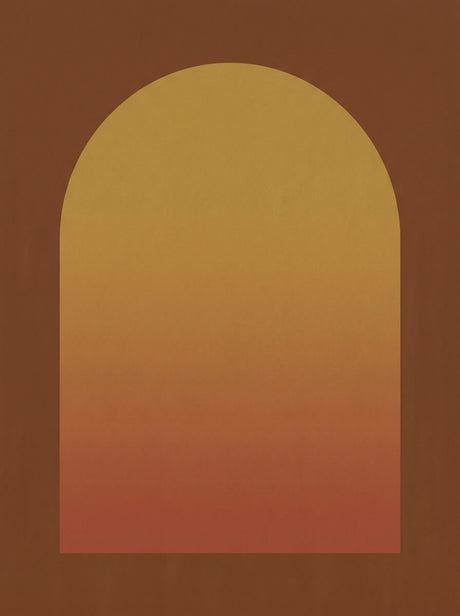 Retro Bue – vintage retro plakat i varme jordtoner