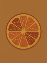 Retro Citrus – vintage retro plakat i varme jordtoner