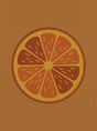 Retro Citrus – vintage retro plakat i varme jordtoner