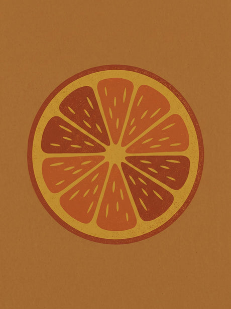 Retro Citrus plakat – del af sættet