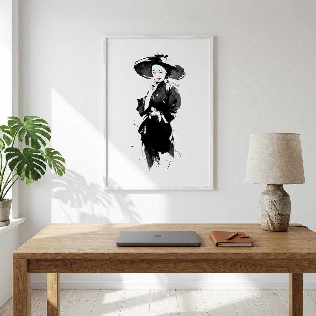 sort-hvid-elegance-plakat-284