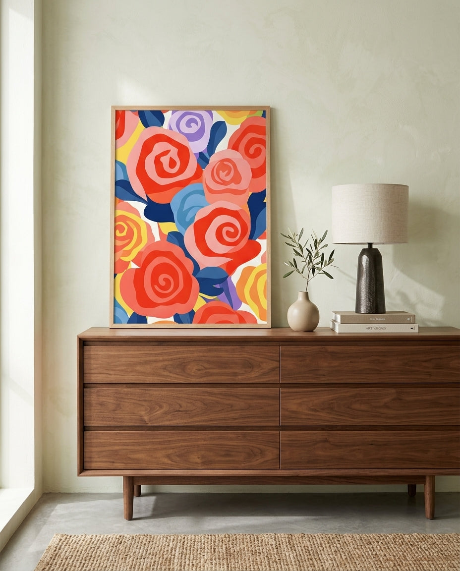 plakat mockup for de-farvede-roser-png