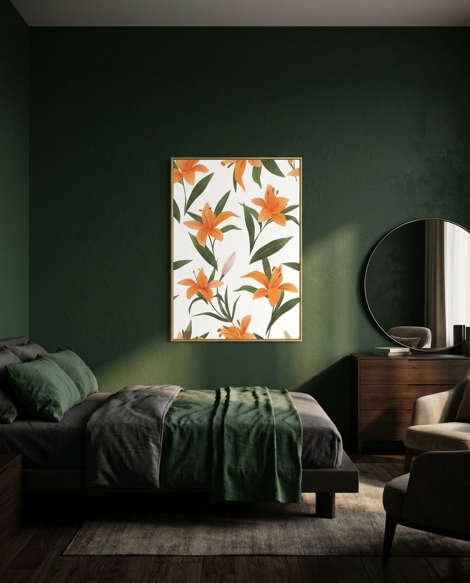 plakat mockup for orange-liljer-plakat