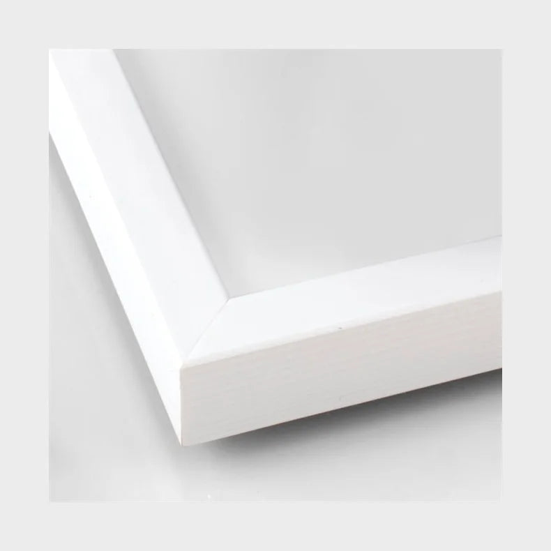 Plakatramme - Hvid m. Plexiglas