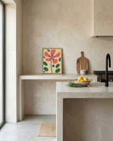 plakat mockup for pastelfarvet-blomst-plakat