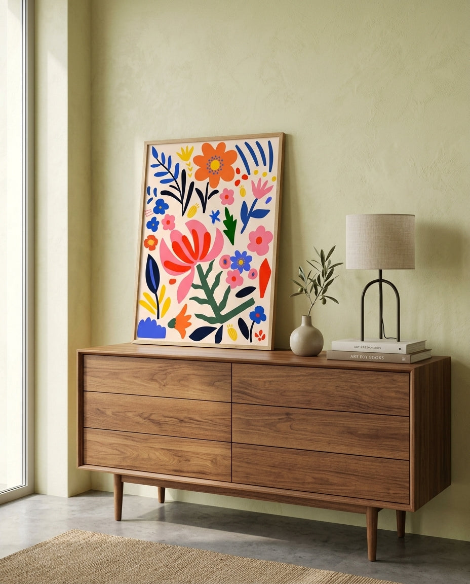 plakat mockup for farverig-blomsterdrom-no-10-plakat