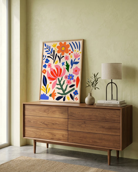 plakat mockup for farverig-blomsterdrom-no-10-plakat