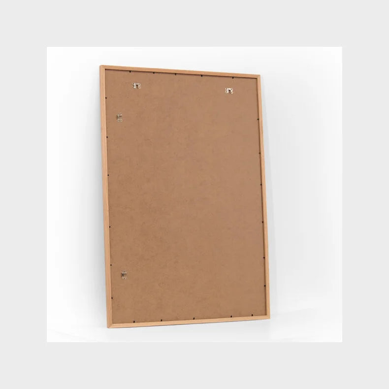 Plakatramme - Massiv Eg m. Plexiglas