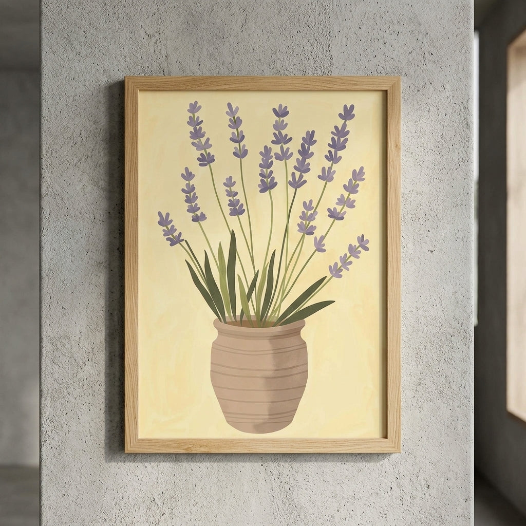 plakat mockup for lavendel-i-lerpotte-plakat