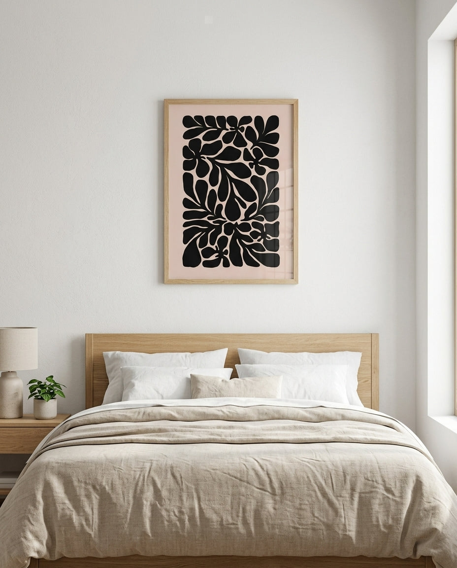 plakat mockup for sort-blomstermonster-no-1-plakat