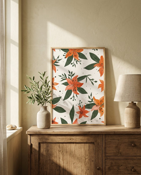 plakat mockup for orange-liljemonster-plakat