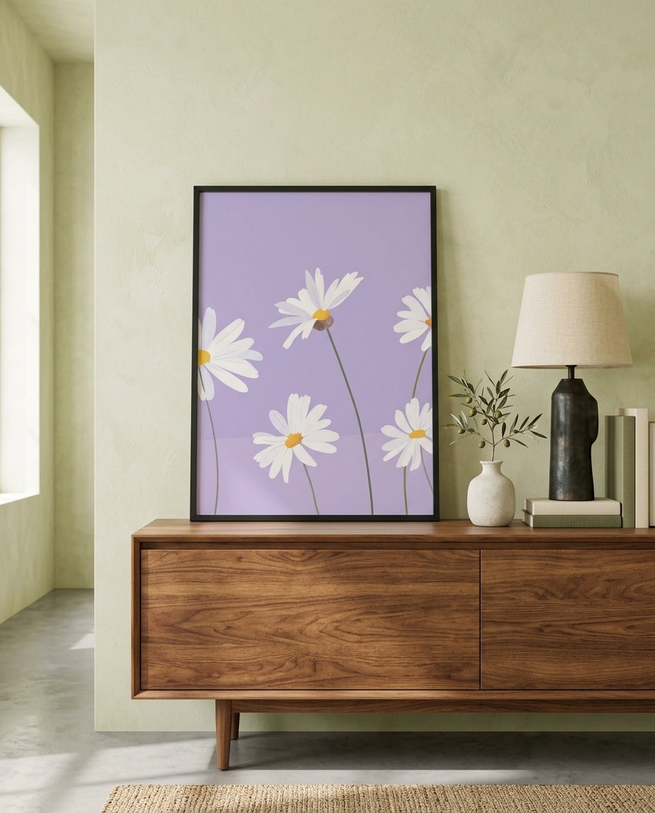 plakat mockup for margeritter-i-lavendel-plakat