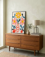plakat mockup for farverig-blomsterbuket-no-8-plakat