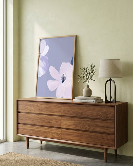 plakat mockup for lavendelblomst-plakat