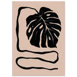 Monstera Silhuet No.1 plakat – del af sættet
