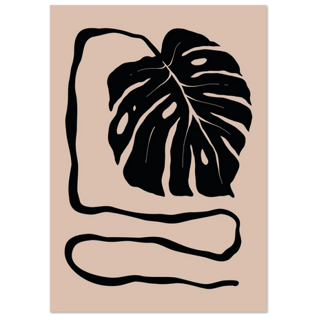 Monstera Silhuet No.1 plakat – del af sættet