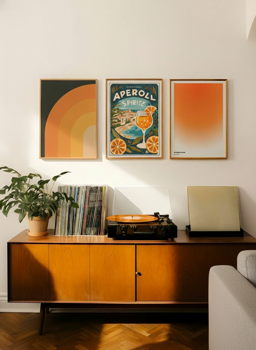 aperol spritz plakat 1 – interiør mockup