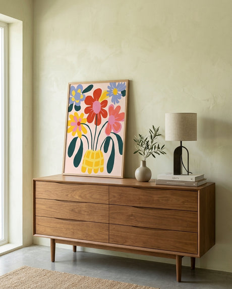 plakat mockup for farverig-buket-plakat