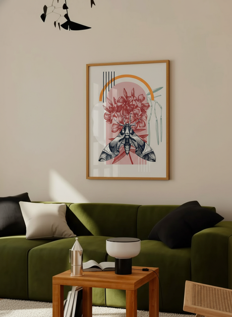 Botanisk natsværmer plakat