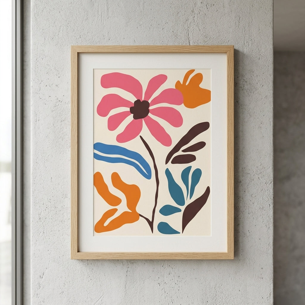 plakat mockup for farverig-blomsterdrom-no-14-plakat