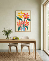 plakat mockup for farverig-blomstervase-no-8-plakat