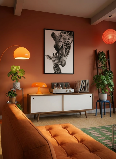 Girafmor og kalv plakat