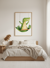 Gyngekrokodille plakat