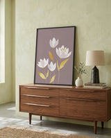 plakat mockup for elegant-hvide-blomster-plakat
