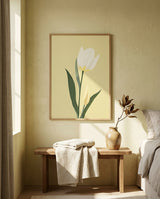 plakat mockup for hvid-tulipan-no-1-plakat